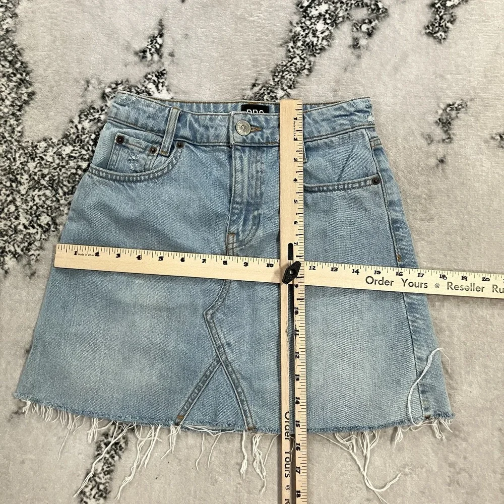 BDG Urban Outfitters Denim Mini Skirt Womens Size XS Raw Hem High Rise